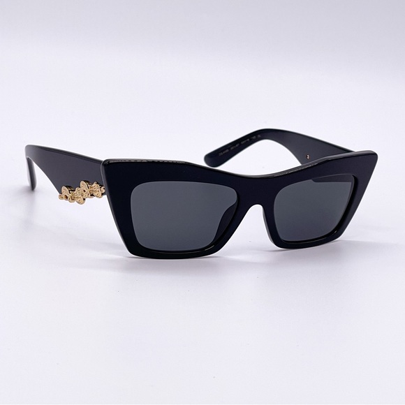 NEW DOLCE&GABBANA DG4435 501/87 WOMEN SUNGLASSES D&G DG 4435 BLACK EYEWEAR - Picture 6 of 11